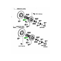 TOYOTA OEM AE86/TE71 Front Axle Hub oil seal 90311-41123