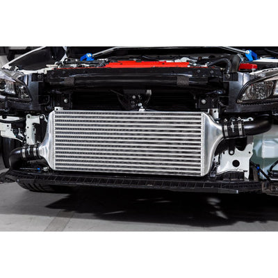 Process West Front Mount Intercooler Kit w/Black Core, Black Piping for Subaru STI VAB 15-21 - PWFMIC08B