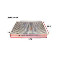 Wesfil CABIN FILTER RCA103P AUDI/VWWACF0016