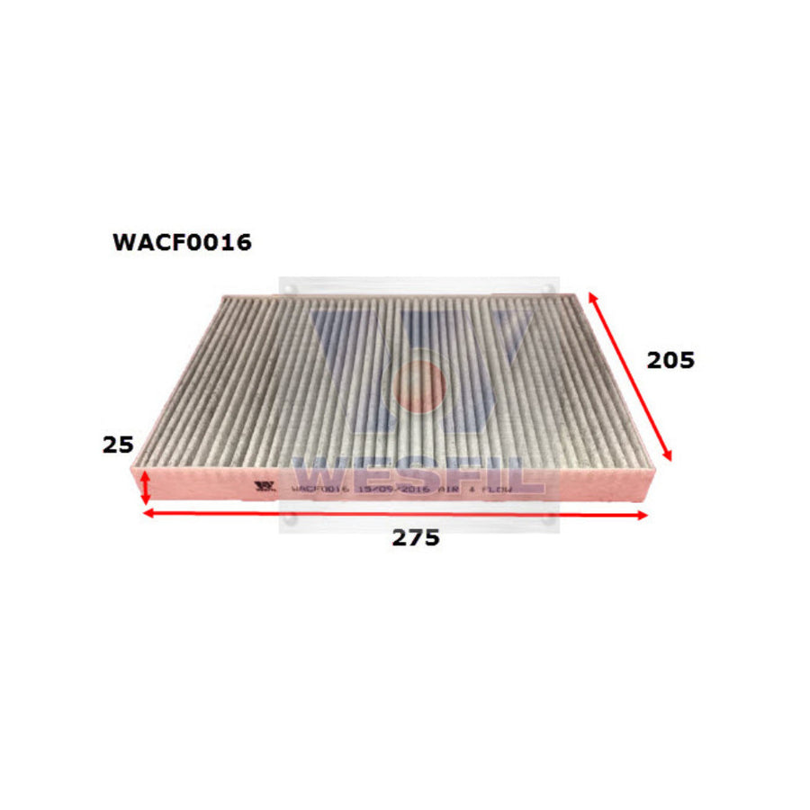 Wesfil CABIN FILTER RCA103P AUDI/VWWACF0016