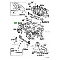 TOYOTA OEM FRONT BUMPER HOOD - 53382-12050