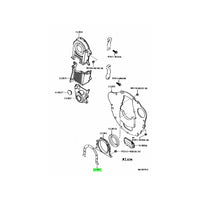 TOYOTA OEM ENGINE REAR OIL SEAL RETAINER GASKET FOR AE86 4AGE - 11383-16010