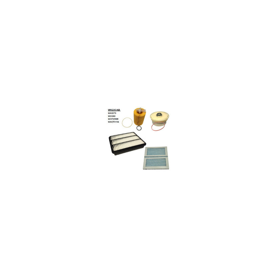 Wesfil FILTER SERVICE KIT TOYOTA LANDCRUISER FILTER SERVICE KIT TOYOTA - WK22CAB