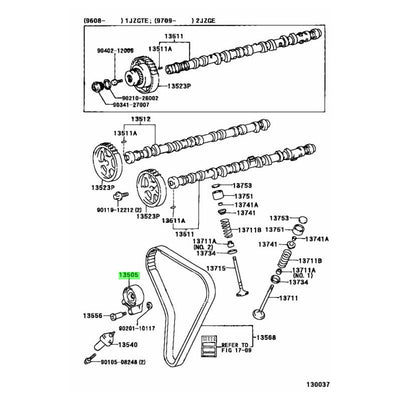 TOYOTA OEM TIMING BELT IDLER SUB-ASSY NO.1 13505-46070