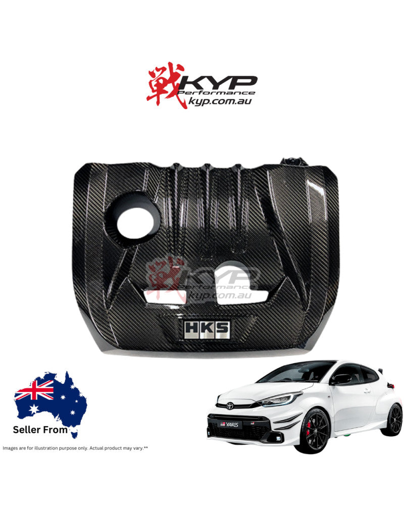 HKS DRY CARBON ENGINE COVER For TOYOTA GR YARIS GXPA16 GR COROLLA GZEA14H