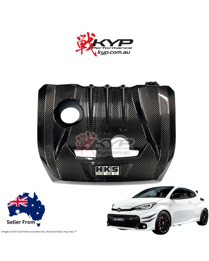 HKS DRY CARBON ENGINE COVER For TOYOTA GR YARIS GXPA16 GR COROLLA GZEA14H