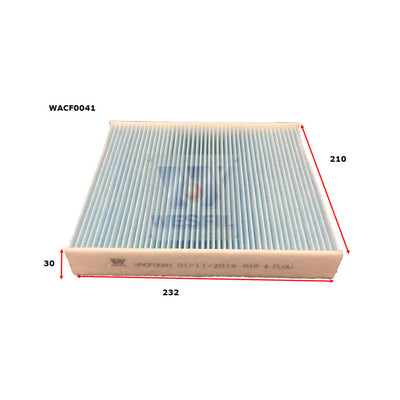 Wesfil CABIN FILTER RCA207C FORD/VOLVOWACF0041