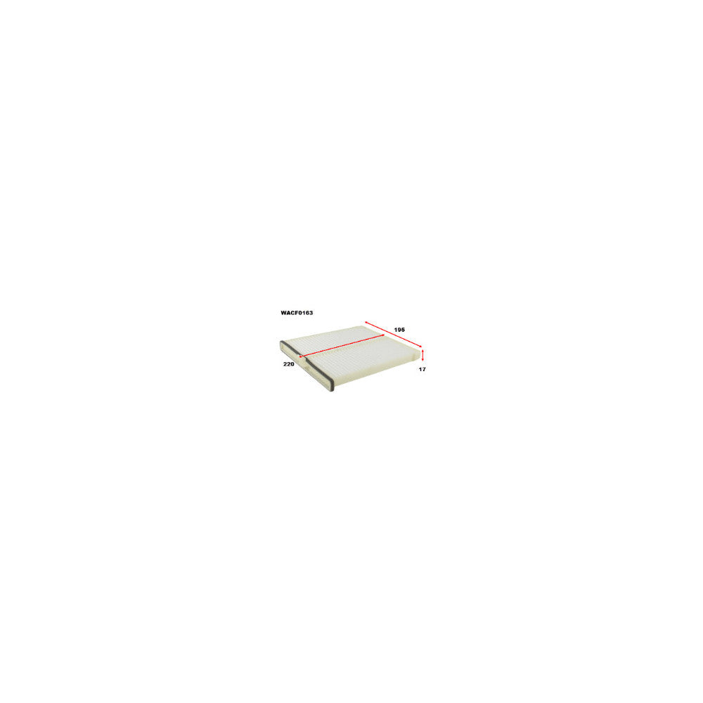 Wesfil CABIN FILTER RCA275P MAZDAWACF0163