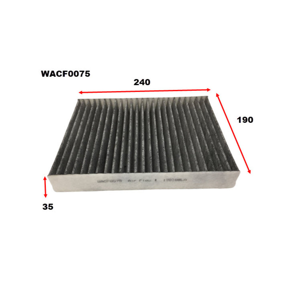 Wesfil CABIN FILTER RCA168P FORDWACF0075