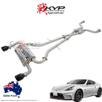 Invidia Gemini Cat Back Exhaust - PSR Carbon Fibre Tips Nissan 370Z Z34 FAIRLADY 09-21