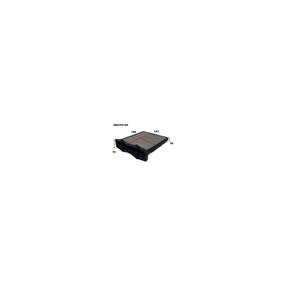 Wesfil CABIN FILTER RCA259P LANDROVERWACF0188