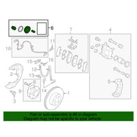 TOYOTA OEM FRONT DISC BRAKE CYLINDER KITSU003-10427