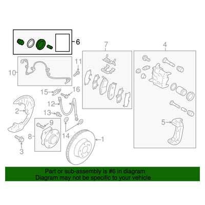 TOYOTA OEM FRONT DISC BRAKE CYLINDER KITSU003-10427