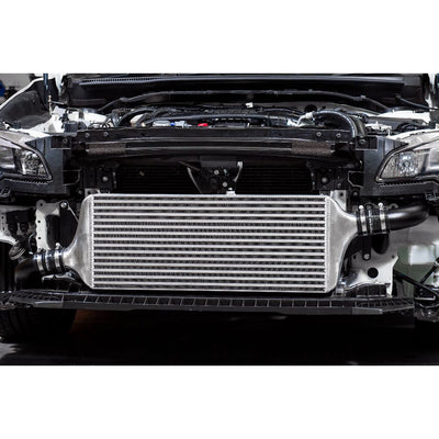 Process West Front Mount Intercooler Kit w/Silver Core, Black Piping for Subaru WRX VA 15-21 - PWFMIC07