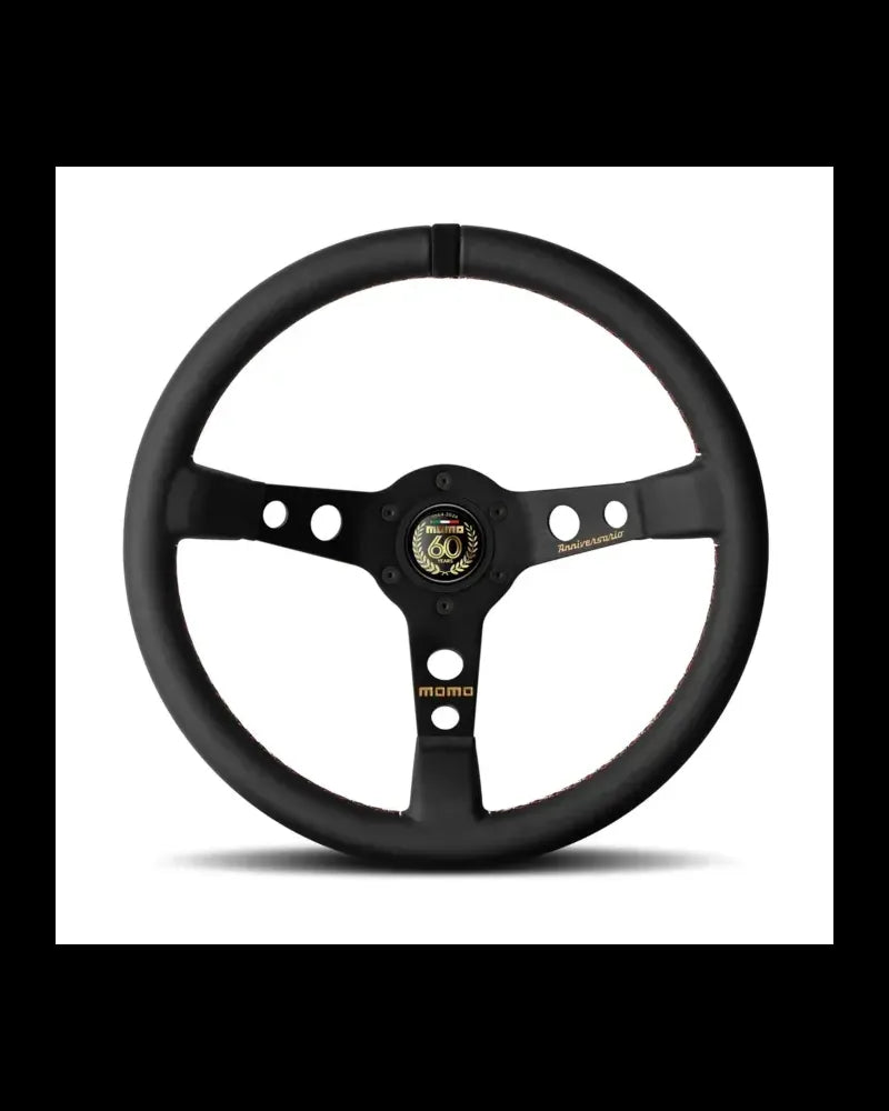 MOMO 60th Anniversario MOD 07 Limited Edition 350mm Steering Wheel - V07ANNIVBK35R