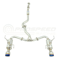 Invidia R400 Cat Back Exhaust - Straight Cut Polished Stainless Tips Subaru Levorg VM 14-20