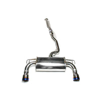 Invidia Q300 O2 Housing Back Exhaust - Straight Cut Polished Stainless Tips Mitsubishi Evo X 10 CZ4A EVO10 EVOX EVOLUTION
