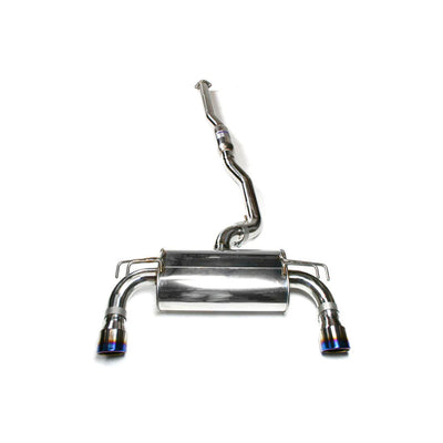 Invidia Q300 O2 Housing Back Exhaust - Straight Cut Polished Stainless Tips Mitsubishi Evo X 10 CZ4A EVO10 EVOX EVOLUTION