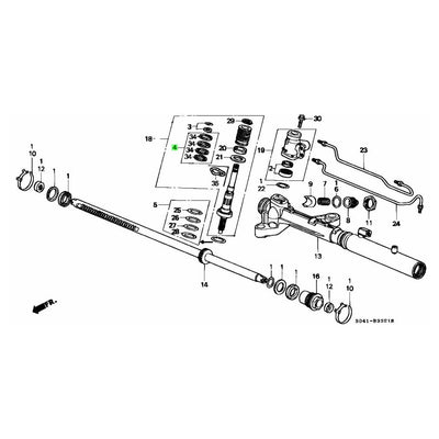 HONDA OEM POWER STEERING SEAL (ROTARY VALVE) RING SET 06535-ST0-000