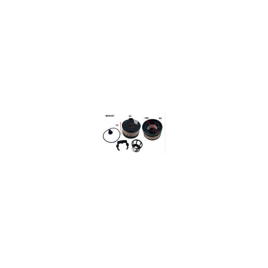 Wesfil DIESEL FUEL FILTER MERCEDES - WCF437