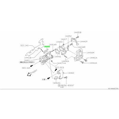 NISSAN OEM Turbo Charger Manifold Gasket T3 FOR Nissan RB20DET, RB25DET, RB30ET, VG30DET - 14415-4P200