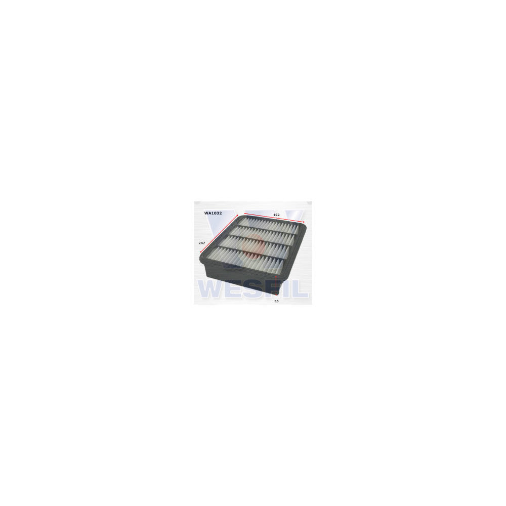 Wesfil AIR FILTER A1408 FORD/MITSUBISHI - WA1032