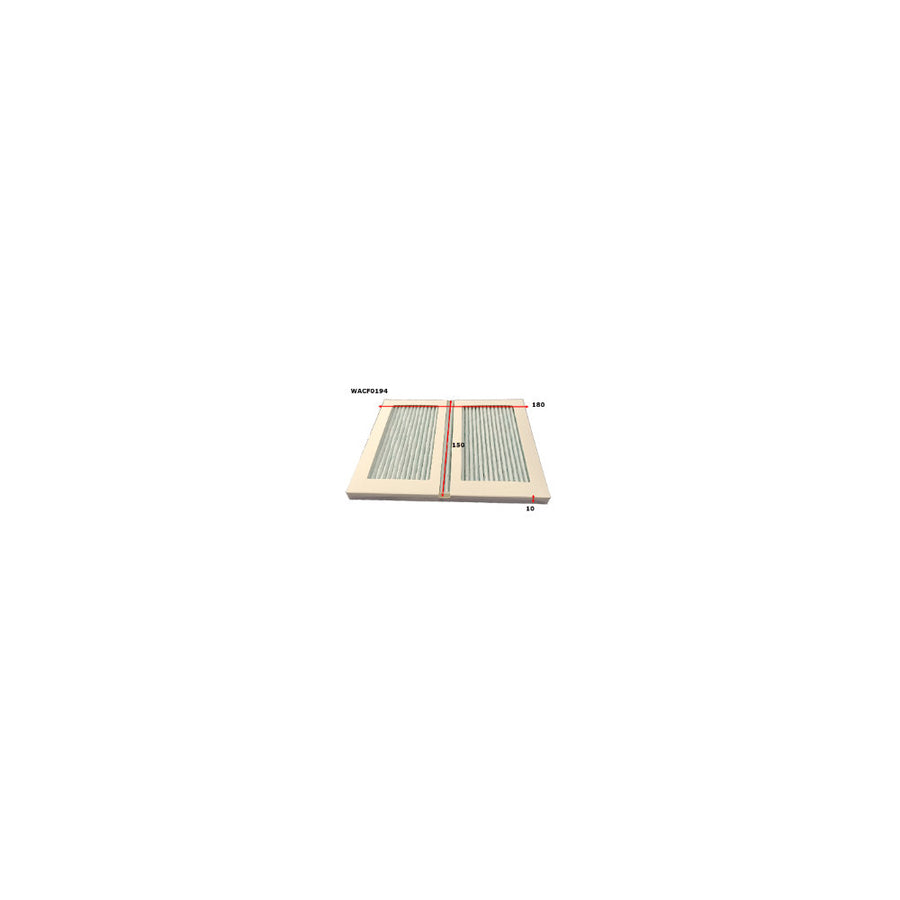 Wesfil WACF0194 - CABIN FILTER TOYOTAWACF0194