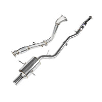 Invidia G200 Turbo Back Exhaust w/Hyperflow Down Pipe - Rolled Polished Stainless Tips Subaru Forester XT SG 03-08