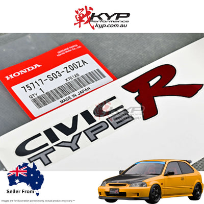 HONDA OEM TYPE 3 REAR TYPE R DECAL CIVIC EK9