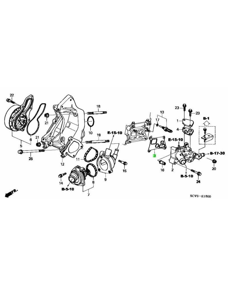 HONDA OEM GASKET EGR PASSAGE