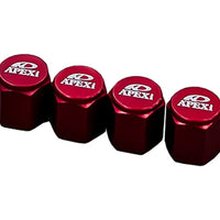 APEXi - Aluminum Valve Cap Set (4pcs) - Black or Red