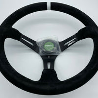 Vento Vendetta 350mm Suede Steering Wheel Dished