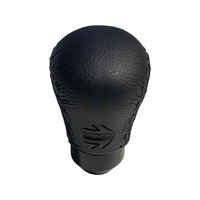 Momo Gear Knob Anatomico Short Black Leather – Arrow Logo