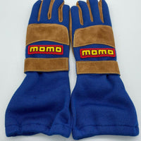 MOMO Race Gloves FIA Le Mans Blue/Brown Size 7