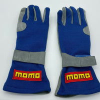 Momo Race Gloves FIA Le Mans Blue/Grey Size 7