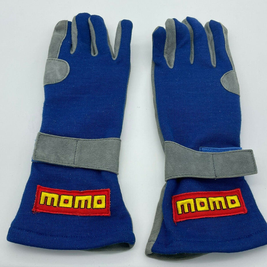 Momo Race Gloves FIA Le Mans Blue/Grey Size 7