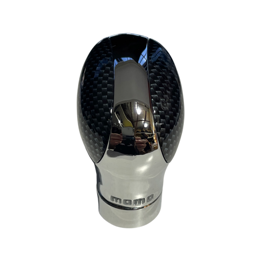 Momo Gear Knob Cobra Black Carbon Chrome