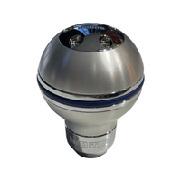 MOMO Gear Knob Aluminium Blue Leather Band