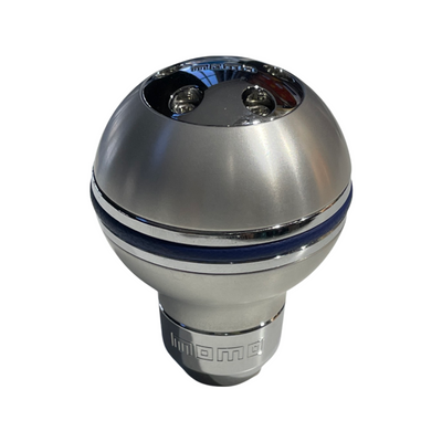 MOMO Gear Knob Aluminium Blue Leather Band