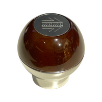 Momo Gear Knob Sphere Wood Short Chrome