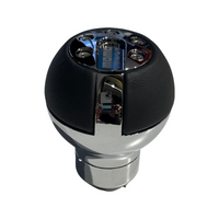 MOMO Gear Knob Race Evo Chrome Black Leather