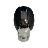 MOMO Gear Knob Cobra Black Leather Chrome