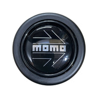 MOMO Black Round Lip Horn Button