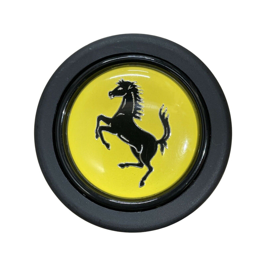 Aftermarket Round Lip Horn Button with Ferrari Crest