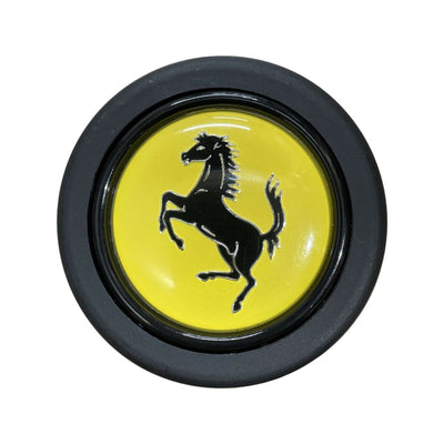 Aftermarket Round Lip Horn Button with Ferrari Crest