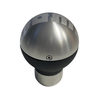 MOMO Gear Knob Sphere Duke Aluminium Black Leather