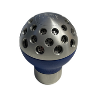MOMO Gear Knob Module Blue Leather Aluminium