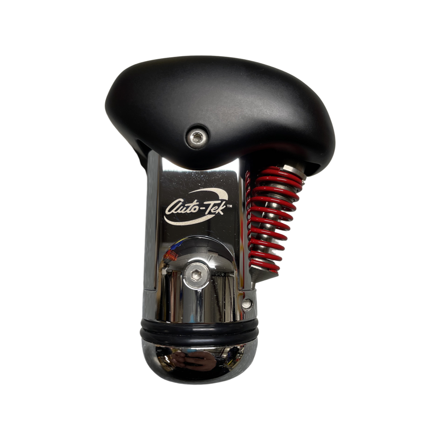 Atek AUTOart Manual Gear Knob – Black & Chrome Spring Switch