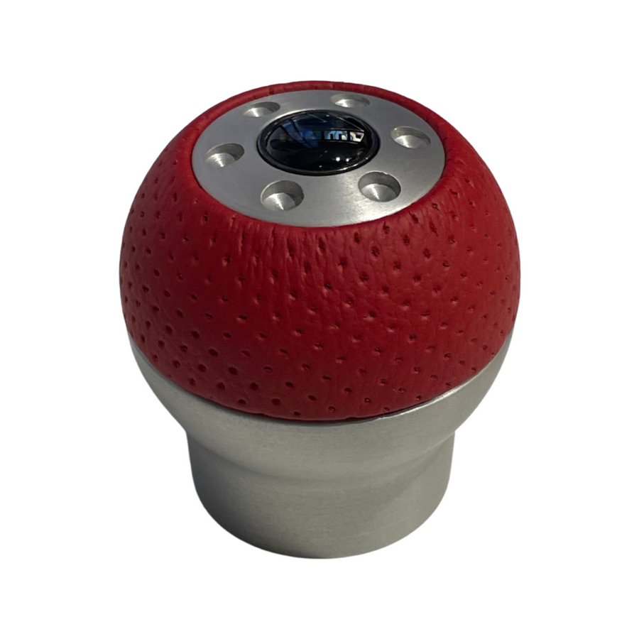 Momo Gear Knob Race Air Alloy Red S Red Leather