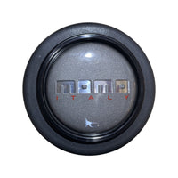 MOMO Chrome/Anthracite Protruding Round Lip Horn Button
